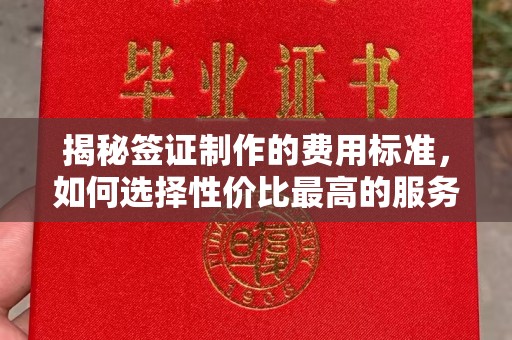 葫芦岛揭秘签证制作的费用标准，如何选择性价比最高的服务？