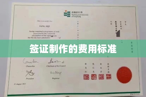 葫芦岛签证制作的费用标准