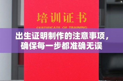 葫芦岛出生证明制作的注意事项，确保每一步都准确无误