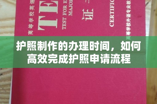 葫芦岛护照制作的办理时间，如何高效完成护照申请流程